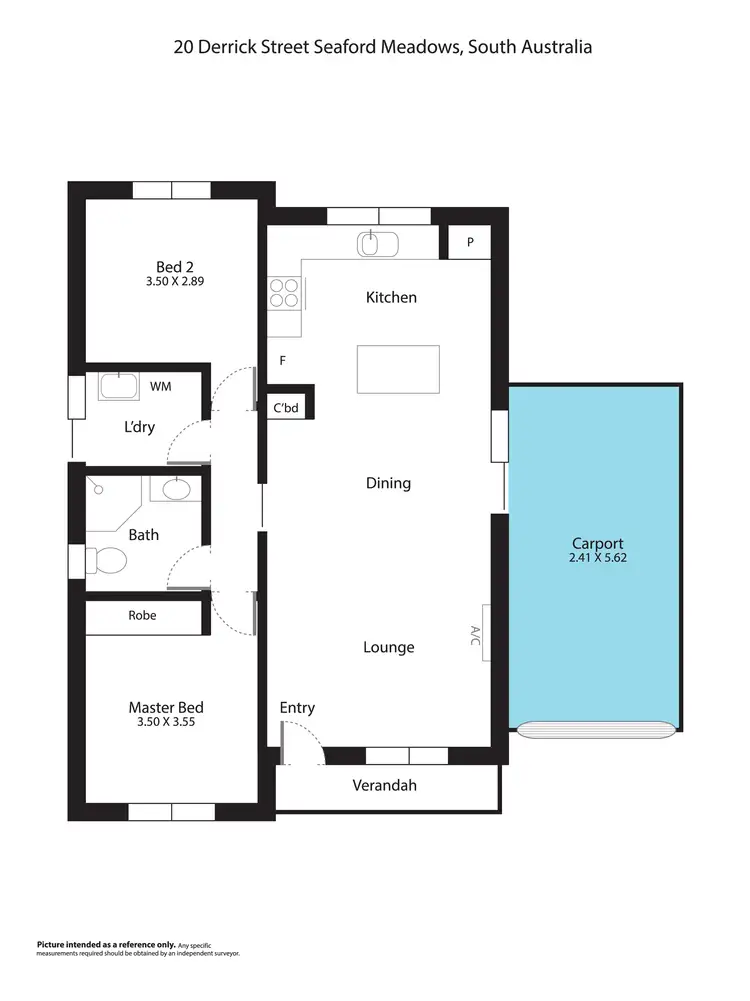 Floorplan of Homely house listing, 20 Derrick Street, Seaford Meadows SA 5169