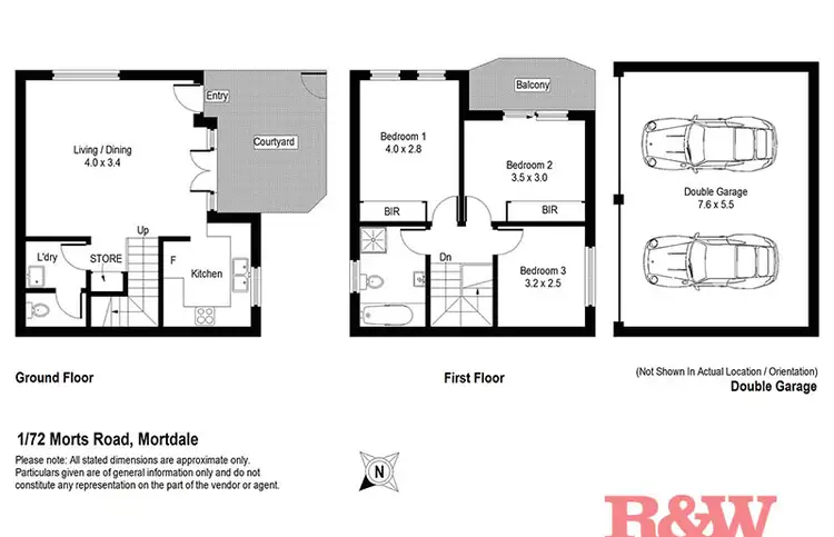 Floorplan of Homely townhouse listing, 1/72 Morts Road, Mortdale NSW 2223