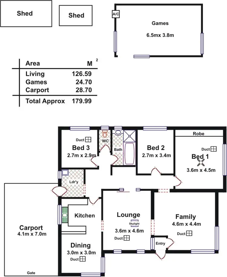 Floorplan of Homely house listing, 2 Hodge Road, Para Hills SA 5096