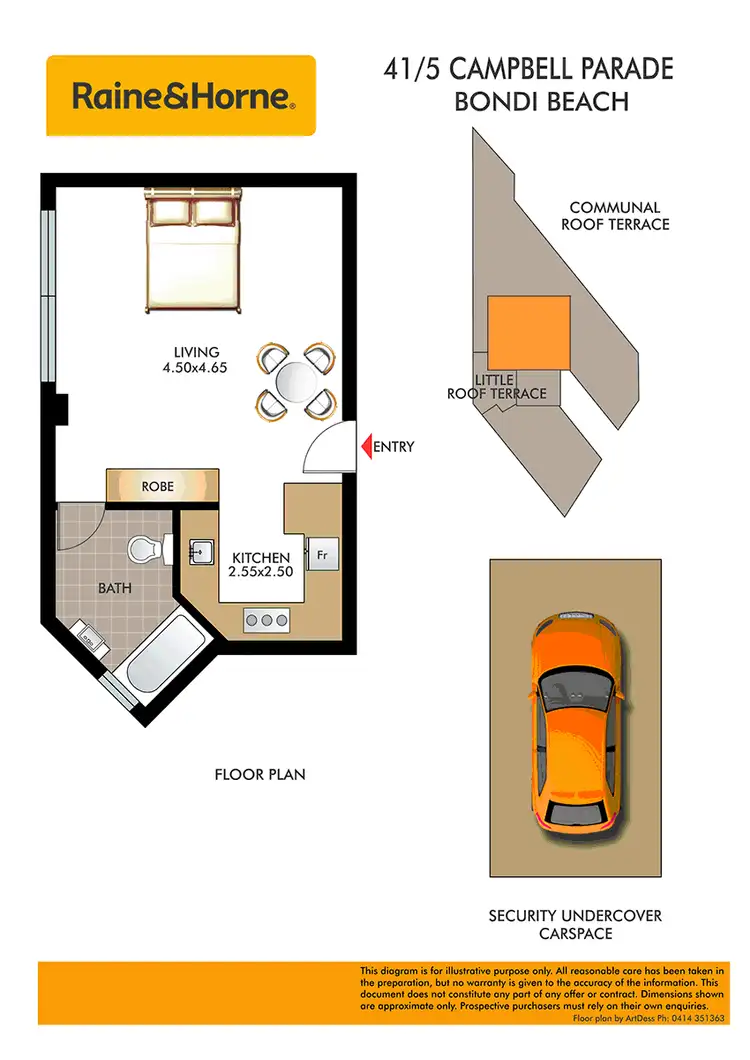 Floorplan of Homely apartment listing, 41/5 Campbell Parade, Bondi Beach NSW 2026