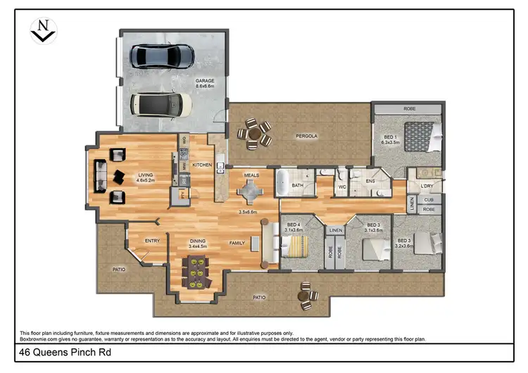 Floorplan of Homely rural property listing, 46 Queens Pinch Road, Mudgee NSW 2850