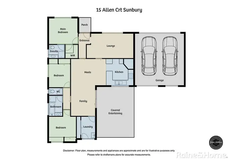 Floorplan of Homely house listing, 15 Allen Court, Sunbury VIC 3429