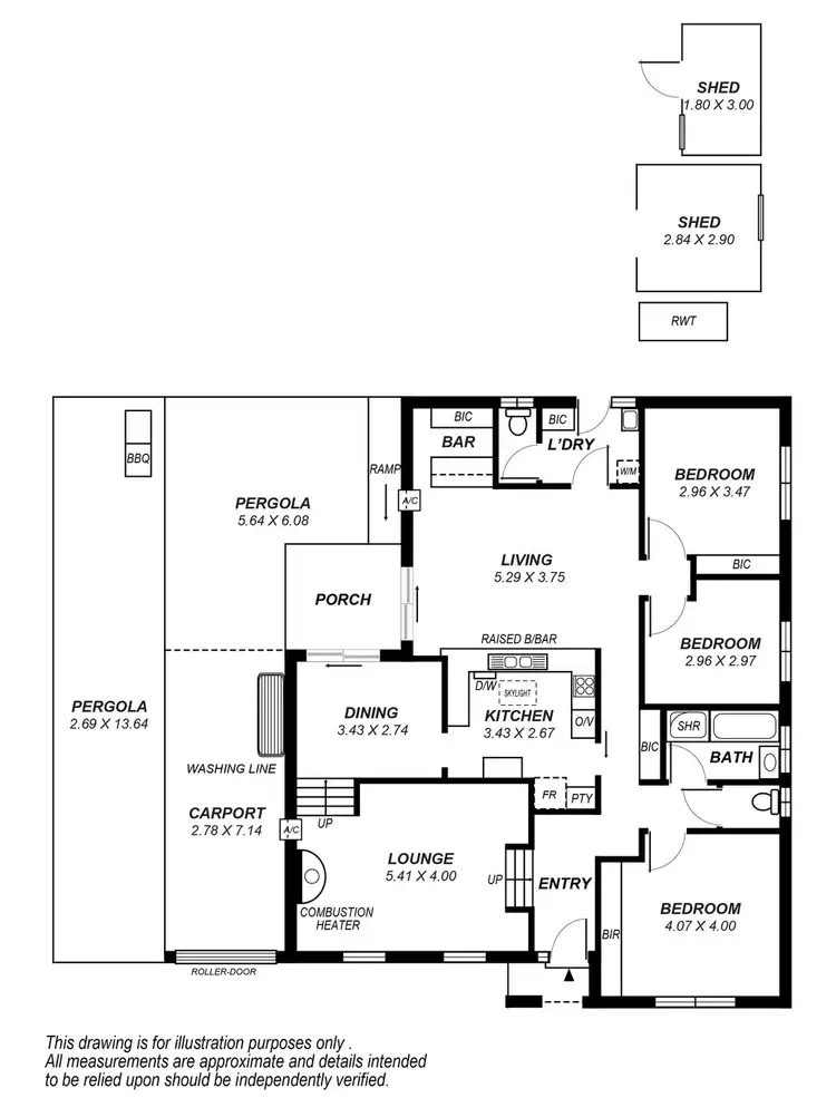 Floorplan of Homely house listing, 12 Currawong Crescent, Modbury Heights SA 5092