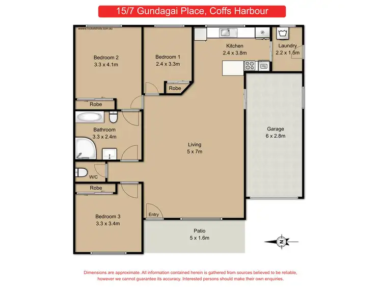 Floorplan of Homely house listing, 15/7 Gundagai Place, Coffs Harbour NSW 2450