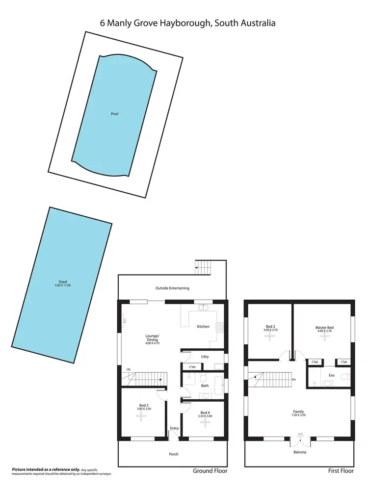 Floorplan of Homely house listing, 6 Manly Grove, Hayborough SA 5211