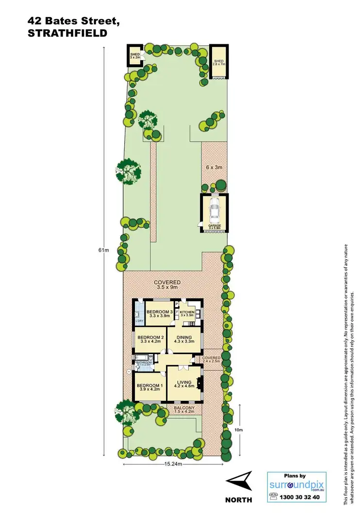 Floorplan of Homely house listing, 42 BATES STREET, Strathfield NSW 2135