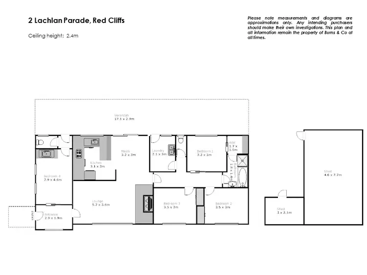 Floorplan of Homely house listing, 2 Lachlan Parade, Red Cliffs VIC 3496