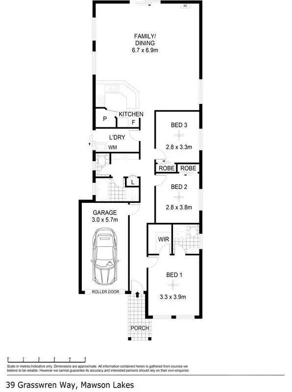 Floorplan of Homely house listing, 39 Grasswren Way, Mawson Lakes SA 5095