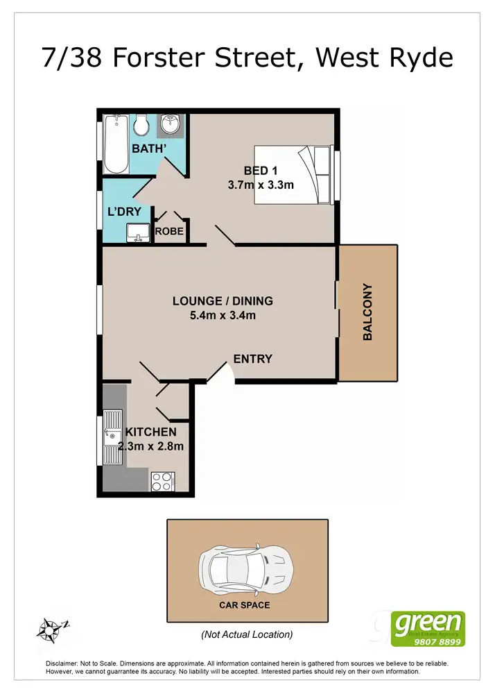 Floorplan of Homely unit listing, 7/38 Forster Street, West Ryde NSW 2114