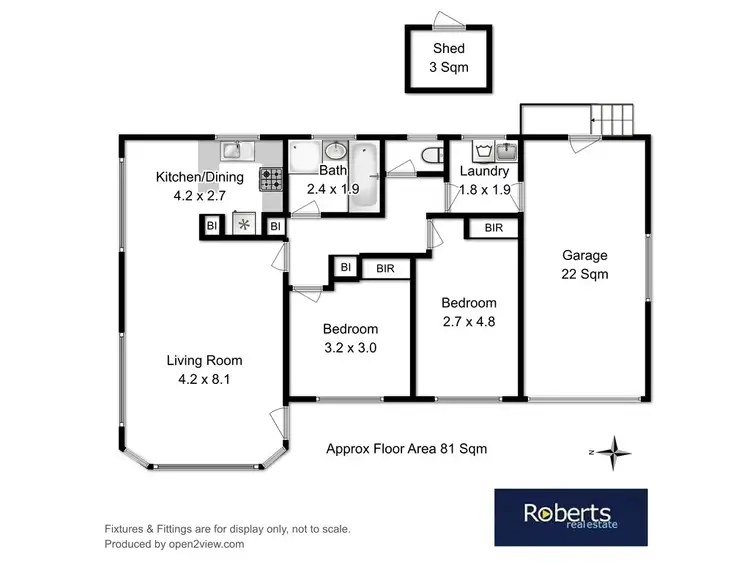 Floorplan of Homely unit listing, 1/11 Marys Hope Road, Rosetta TAS 7010