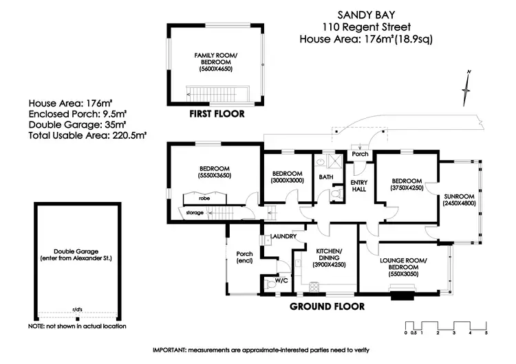 Floorplan of Homely house listing, 110 Regent Street, Sandy Bay TAS 7005