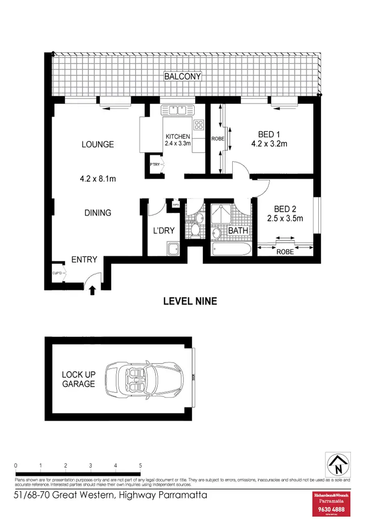 Floorplan of Homely unit listing, 51/68 Great Western Highway, Parramatta NSW 2150