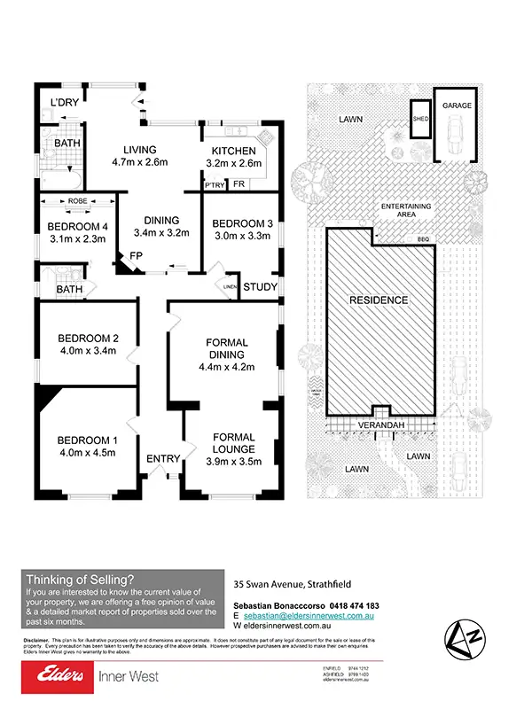 Floorplan of Homely house listing, 35 Swan Ave, Strathfield NSW 2135