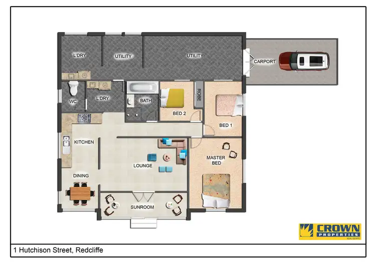 Floorplan of Homely house listing, 1 Hutchison Street, Redcliffe QLD 4020