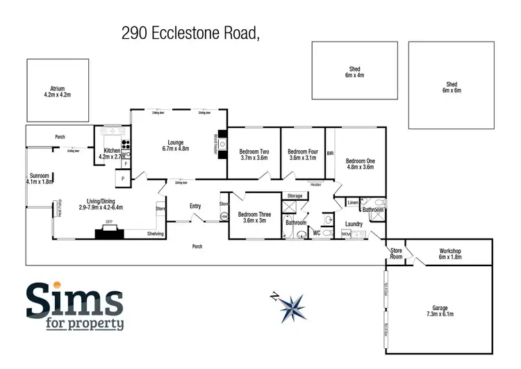 Floorplan of Homely house listing, 290 Ecclestone Road, Riverside TAS 7250