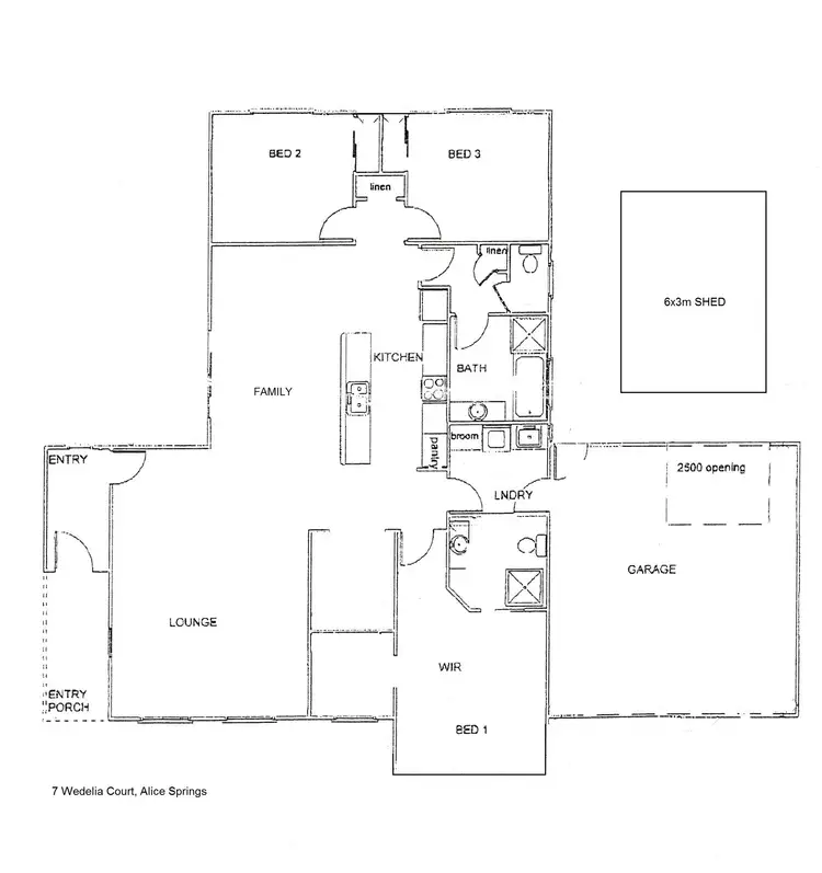 Floorplan of Homely house listing, 7 Wedelia Place, Stuart NT 870