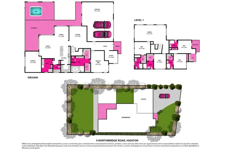 Floorplan of Homely house listing, 5 Northbridge Road, Highton VIC 3216