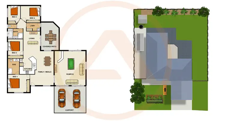 Floorplan of Homely house listing, 5 Flordagold Place, Heritage Park QLD 4118