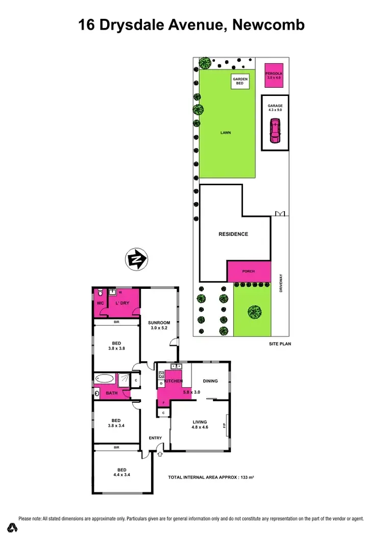 Floorplan of Homely house listing, 16 Drysdale Avenue, Newcomb VIC 3219