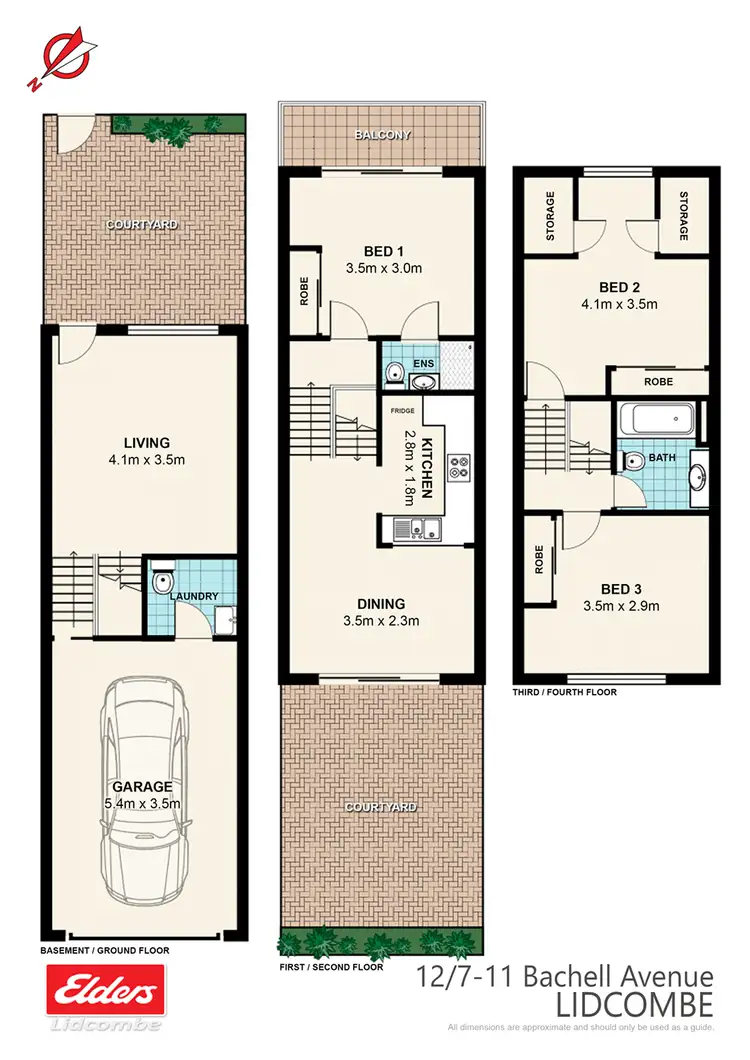 Floorplan of Homely townhouse listing, 12/7-11 BACHELL AVENUE, Lidcombe NSW 2141