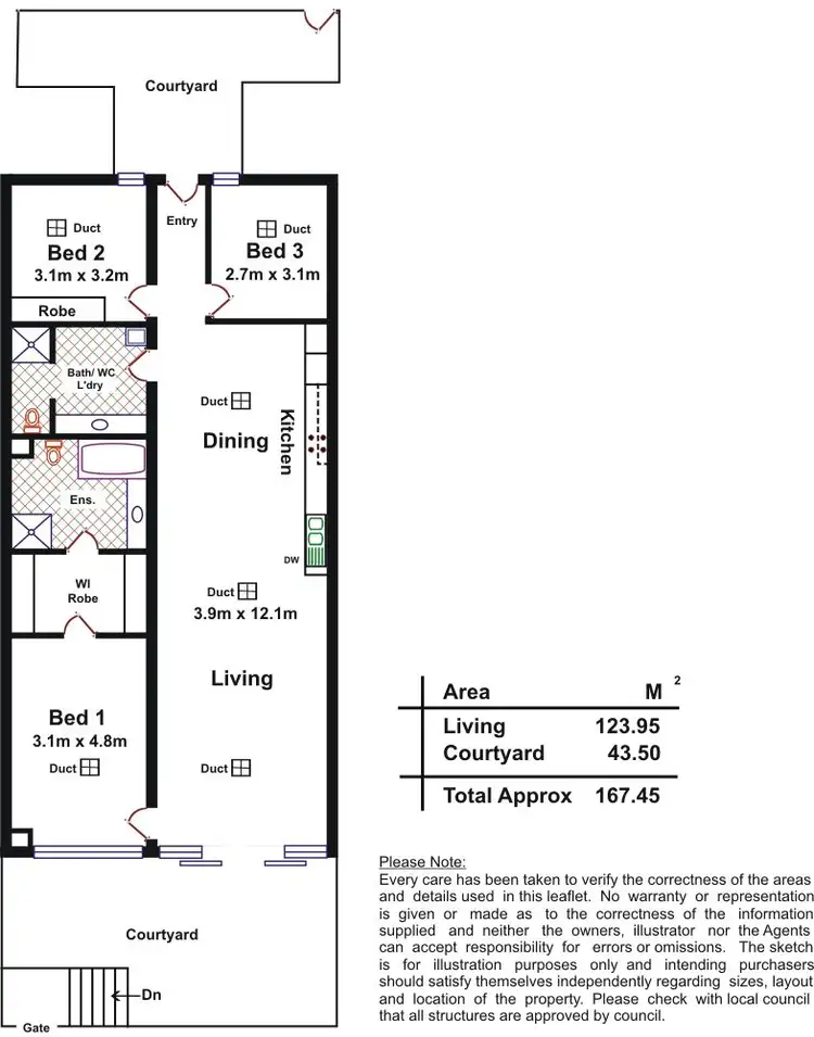Floorplan of Homely apartment listing, 4/100 Rose Terrace, Wayville SA 5034