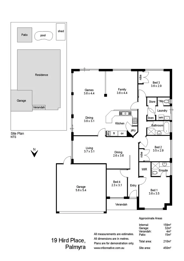 Floorplan of Homely house listing, 19 Hird Place, Palmyra WA 6157