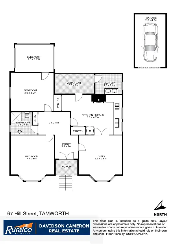 Floorplan of Homely house listing, 67 Hill Street, Tamworth NSW 2340