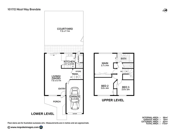 Floorplan of Homely townhouse listing, 1017/2 Nicol Way, Brendale QLD 4500