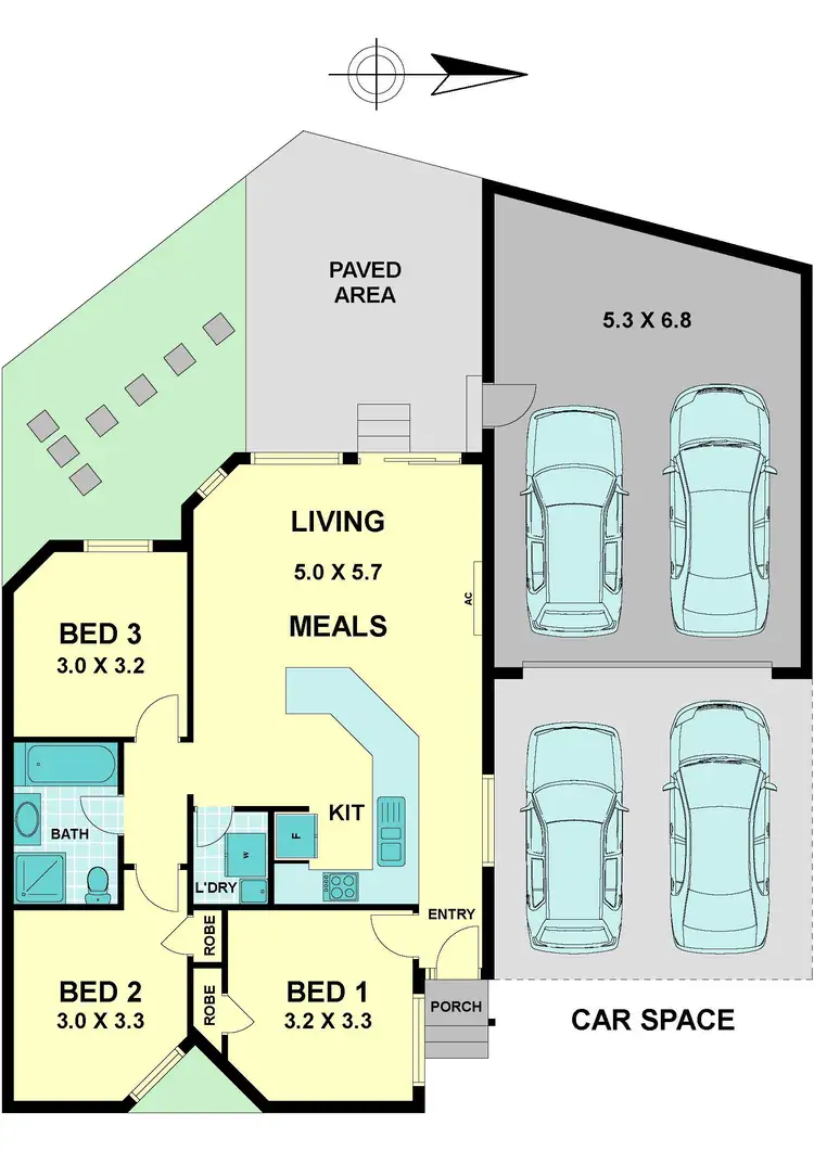 Floorplan of Homely house listing, 3/21 Colin Court, Broadmeadows VIC 3047