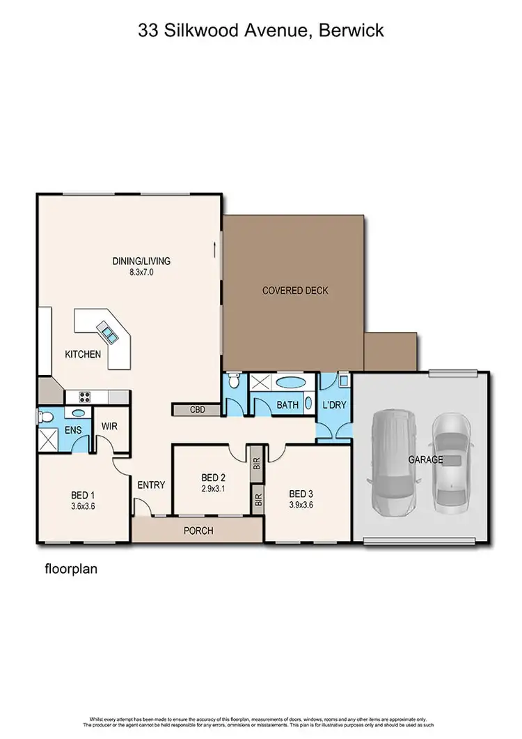Floorplan of Homely house listing, 33 Silkwood Avenue, Berwick VIC 3806