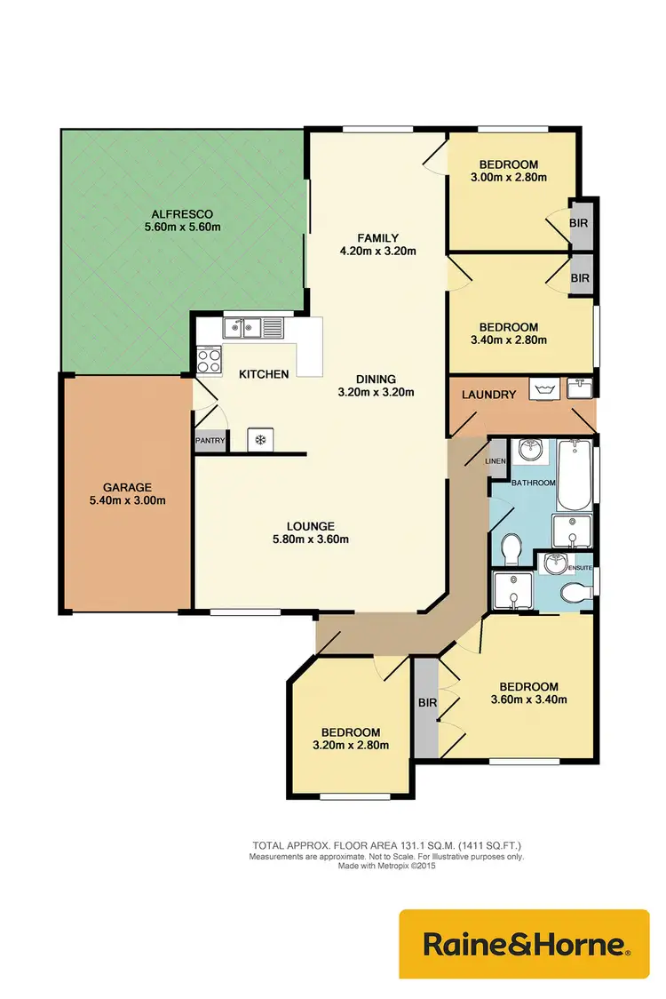 Floorplan of Homely house listing, 80 Rossini Drive, Hinchinbrook NSW 2168
