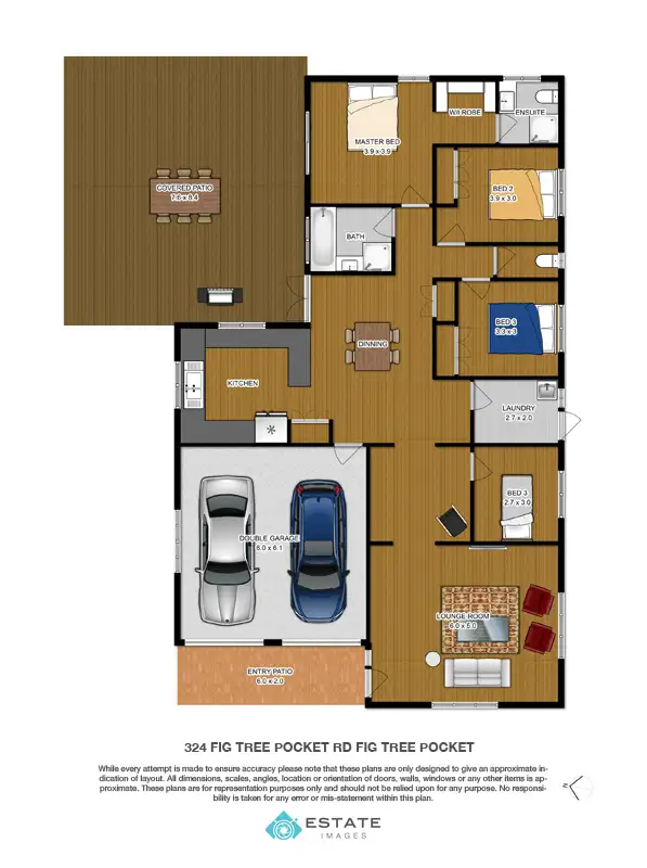 Floorplan of Homely house listing, 324 FIG TREE POCKET ROAD, Fig Tree Pocket QLD 4069