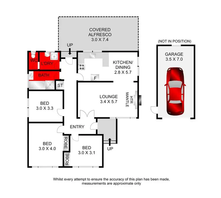 Floorplan of Homely house listing, 42 Helms Street, Newcomb VIC 3219
