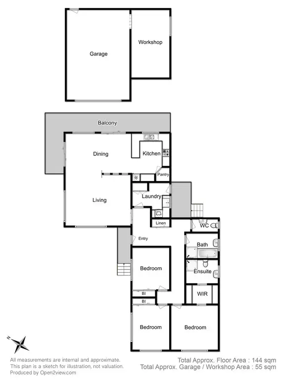 Floorplan of Homely house listing, 4 Dorset Drive, Kingston TAS 7050