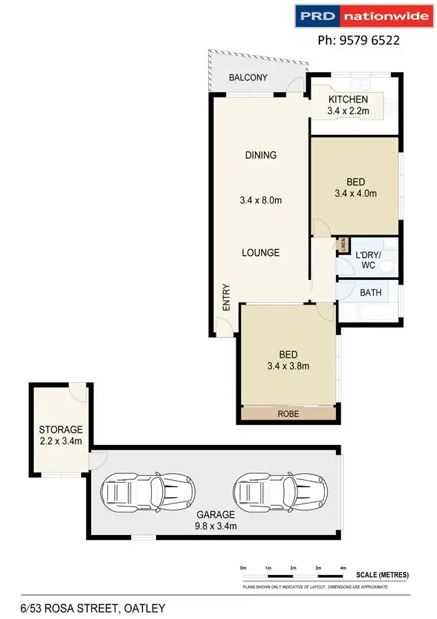 Floorplan of Homely unit listing, 6/53 Rosa Street, Oatley NSW 2223