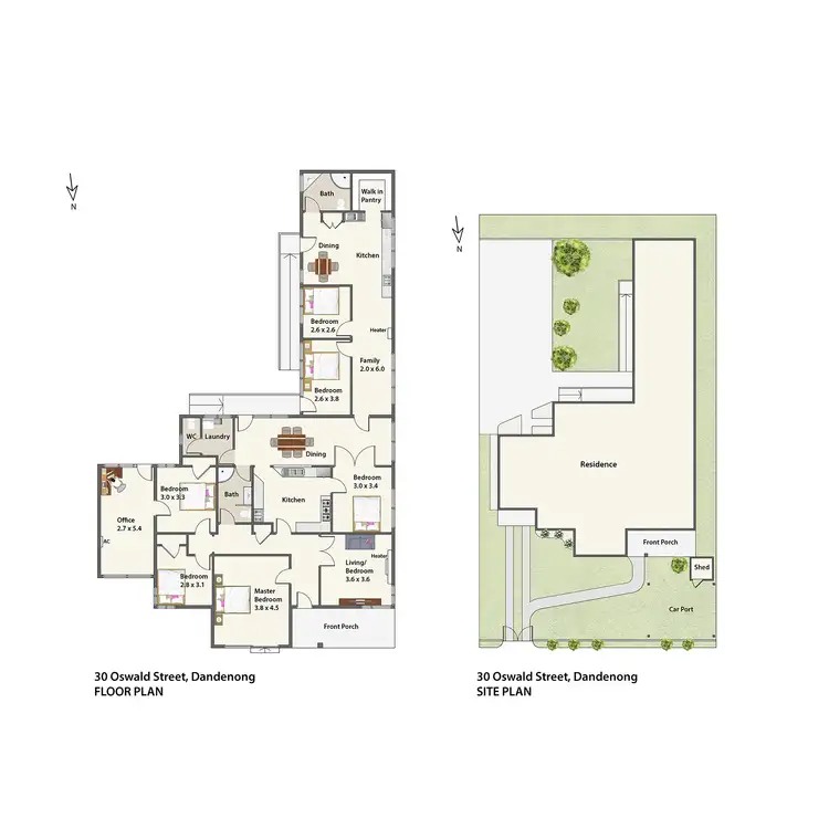 Floorplan of Homely house listing, 30 Oswald Street, Dandenong VIC 3175
