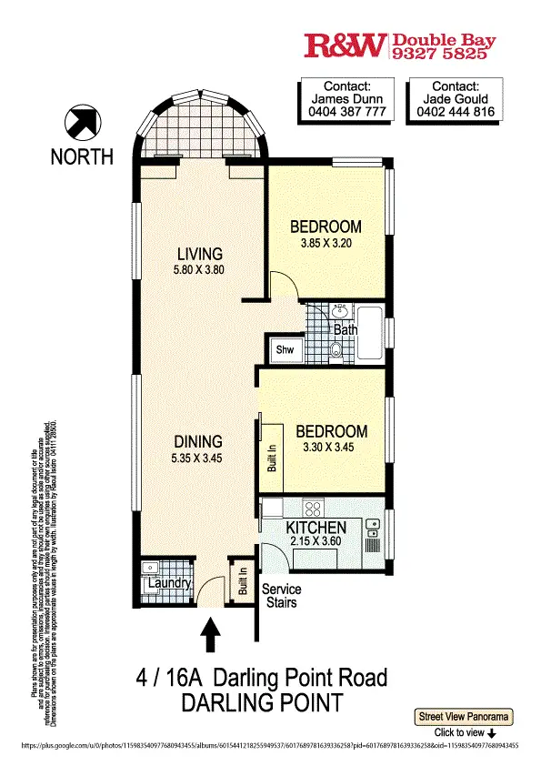 Floorplan of Homely apartment listing, 4/16A Darling Point Road, Darling Point NSW 2027