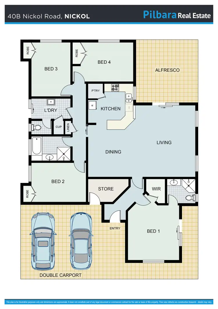 Floorplan of Homely house listing, 40B Nickol Road, Nickol WA 6714