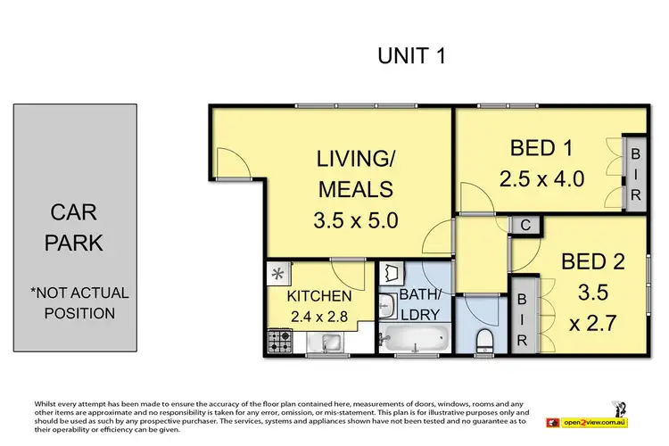 Floorplan of Homely apartment listing, 1/117 Manningham Street, Parkville VIC 3052