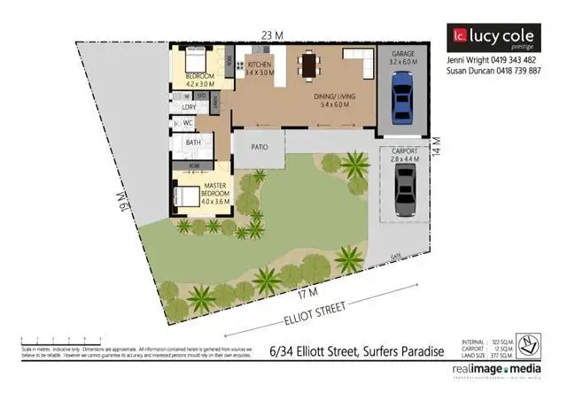 Floorplan of Homely townhouse listing, 6/34 Elliott Street, Surfers Paradise QLD 4217