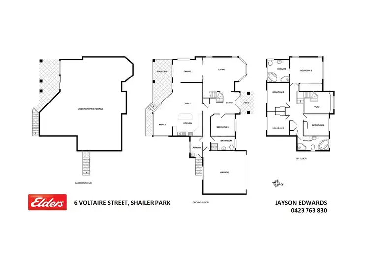 Floorplan of Homely house listing, 6 VOLTAIRE STREET, Shailer Park QLD 4128
