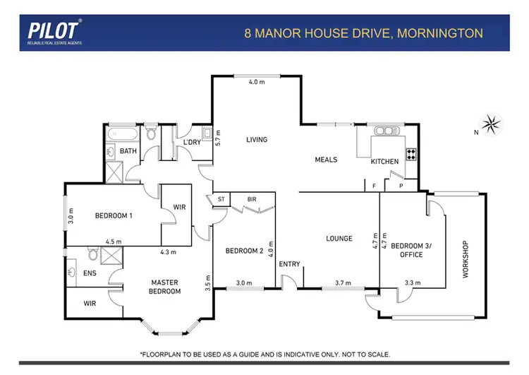 Floorplan of Homely house listing, 8 Manor House Drive, Mornington VIC 3931