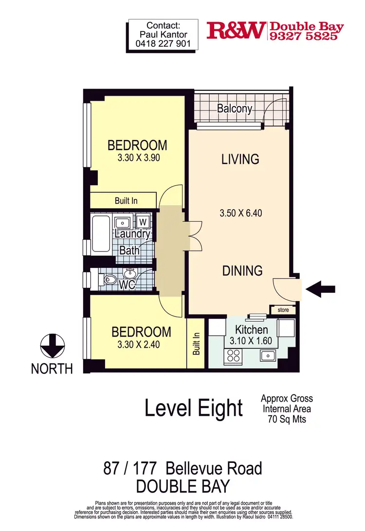 Floorplan of Homely apartment listing, 87/177 Bellevue Road, Double Bay NSW 2028