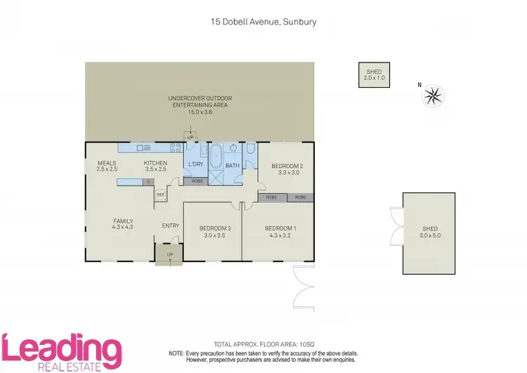 Floorplan of Homely house listing, 15 Dobell Avenue, Sunbury VIC 3429