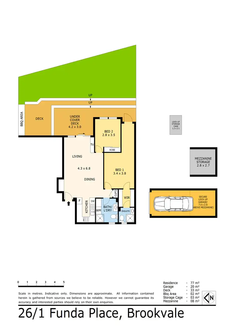 Floorplan of Homely apartment listing, 26/1-3 Funda Place, Brookvale NSW 2100