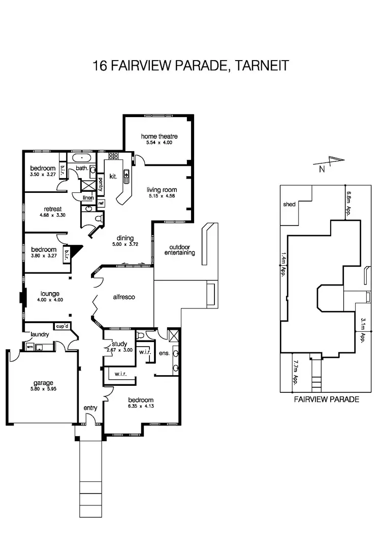 Floorplan of Homely house listing, 16 Fairview Parade, Tarneit VIC 3029