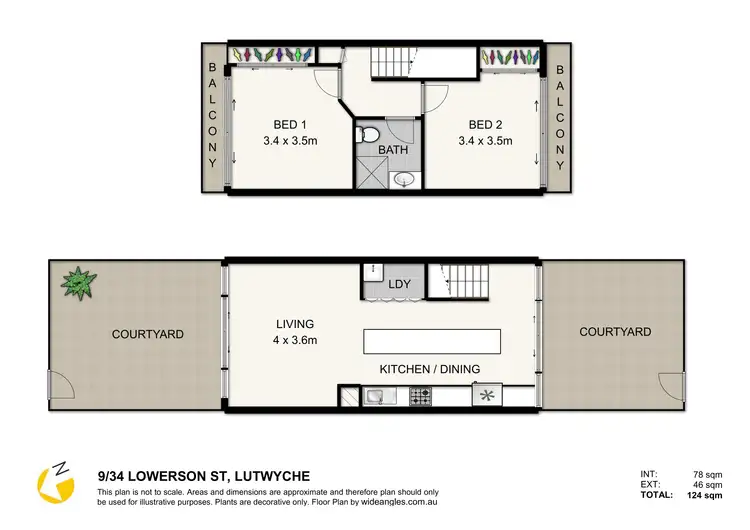 Floorplan of Homely townhouse listing, 9/34 Lowerson Street, Lutwyche QLD 4030