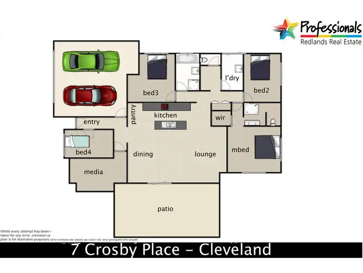 Floorplan of Homely house listing, 7 Crosby Place, Cleveland QLD 4163
