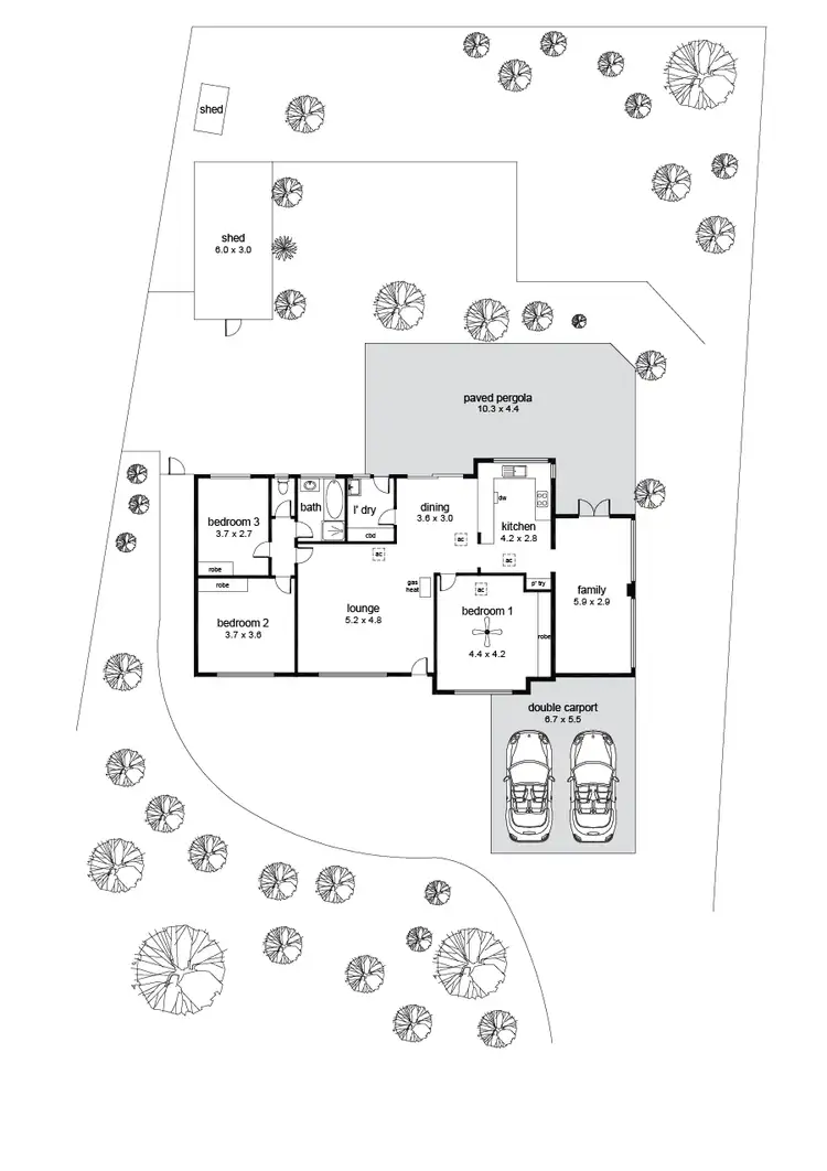 Floorplan of Homely house listing, 98 Windebanks Road, Happy Valley SA 5159