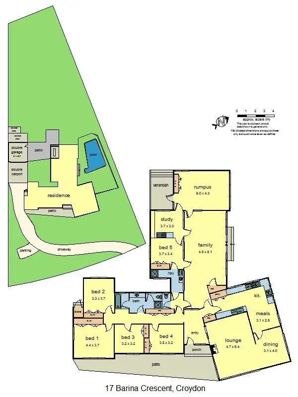 Floorplan of Homely house listing, 17 Barina Crescent, Croydon VIC 3136
